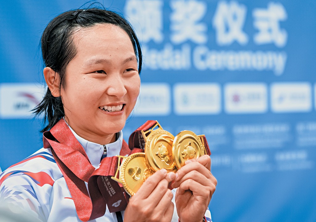 「小女車神」李思穎成為港隊歷來最多全運金牌的運動員。
