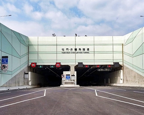 屯門赤鱲角隧道將於星期日通車。資料圖片
