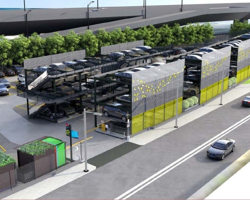 海盛路智能停車場下季啟用。