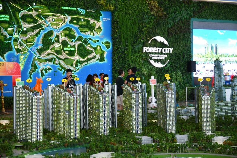 碧桂園於2016年在馬來西亞推出耗資1,000億美元的大型項目森林城市。據當時碧桂園宣傳資料稱，預計全部項目落成後，可以容納70萬人，提供25萬個住宅單位。