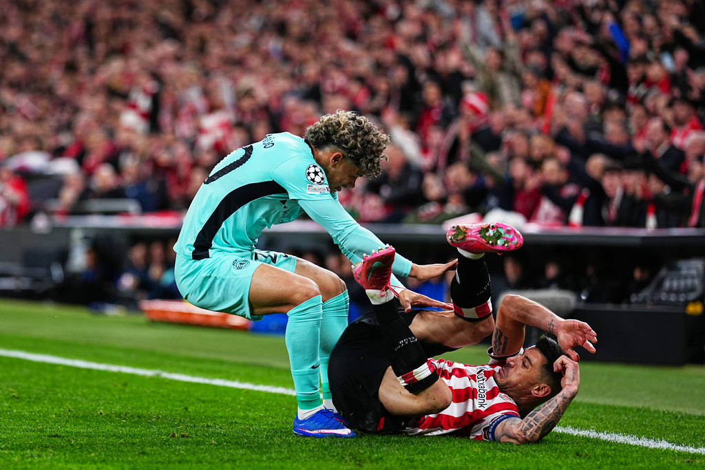 士砵亭作客3：2擊敗畢爾包。美聯社