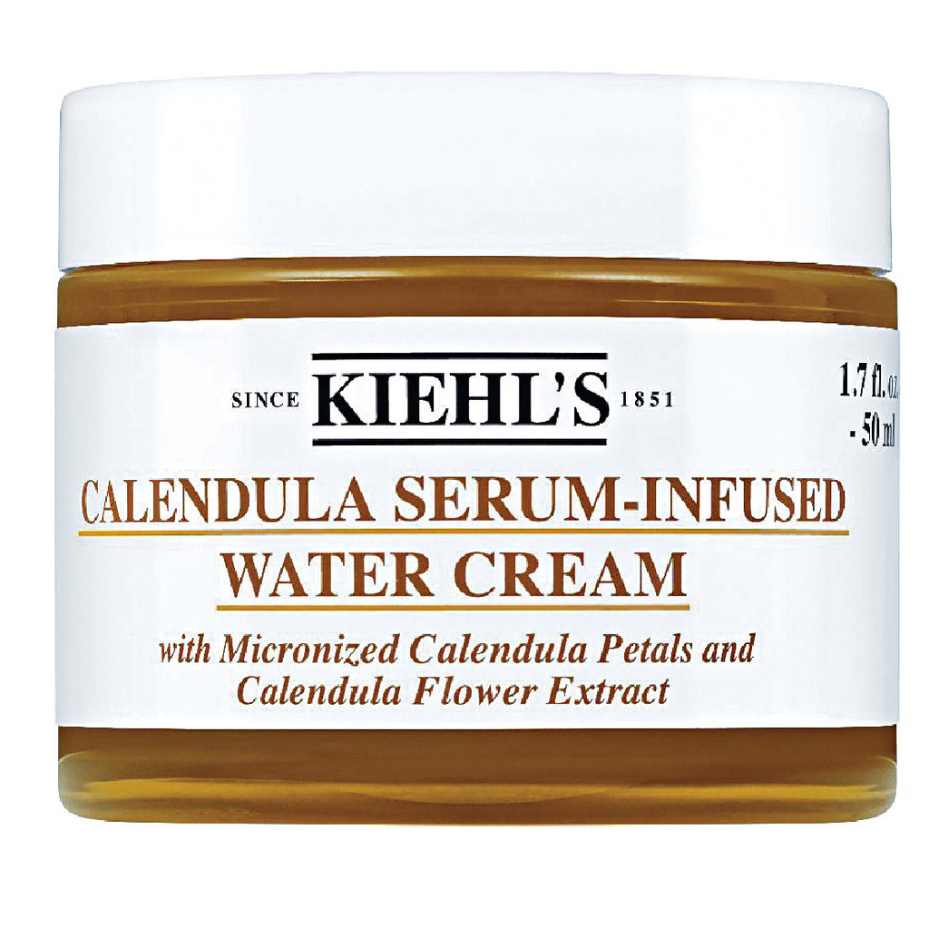 Kiehl's   金盏花修复精华面霜 $400  　　蕴含金盏花精华份子技术，与肌肤接触时瞬间转化成百片微金盏花瓣及金盏花精华，纾缓肌肤不适同时强化保护屏障，减轻肌肤泛红情况，提升亮泽及水润度。