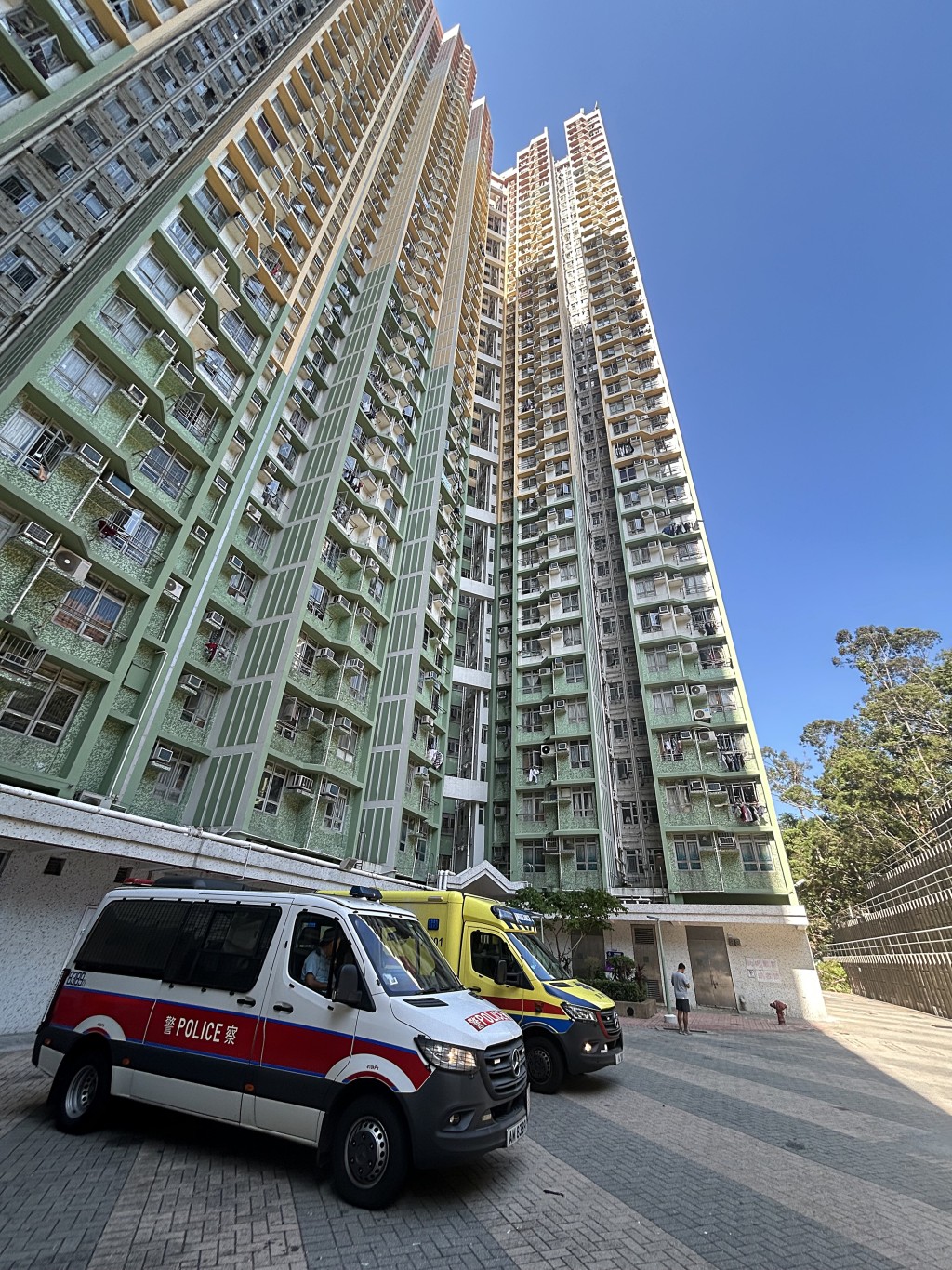 老婦不想去安老院，一度要生要死。楊偉亨攝