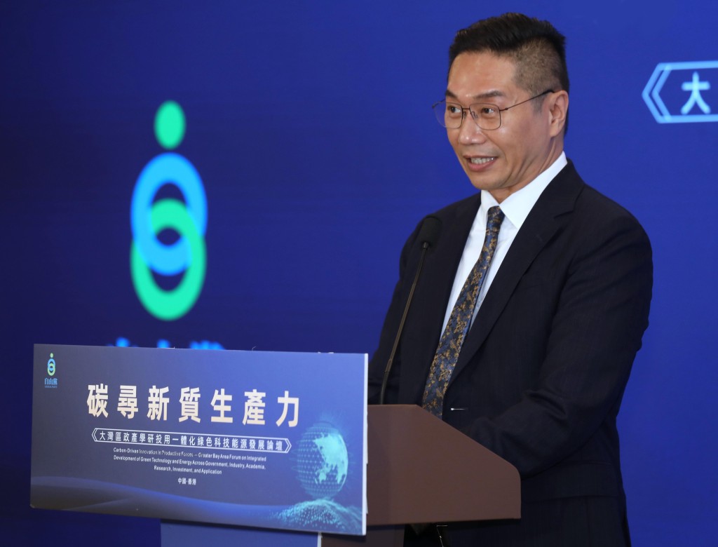 自由黨主席邵家輝致辭。 自由黨主席邵家輝致辭。