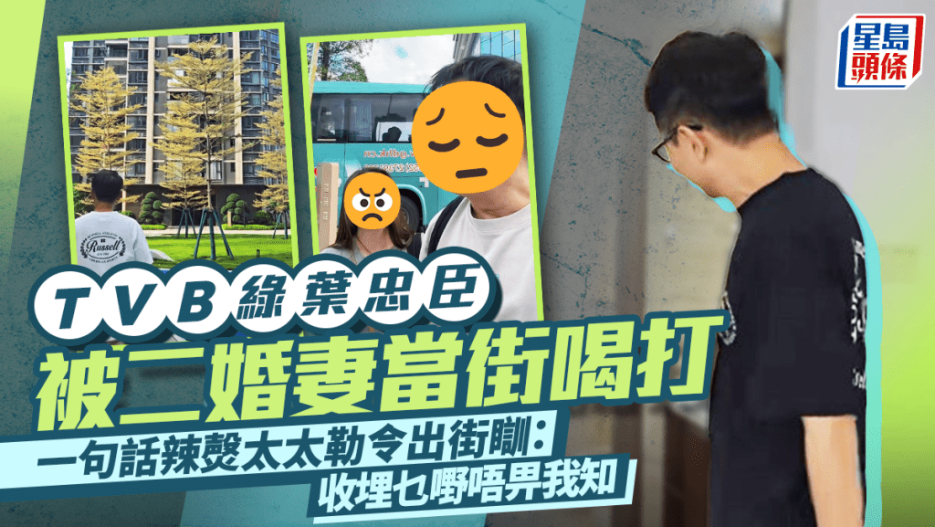 TVB绿叶忠臣被二婚妻当街喝打 一句话辣㷫太太勒令出街瞓：收埋乜嘢唔畀我知