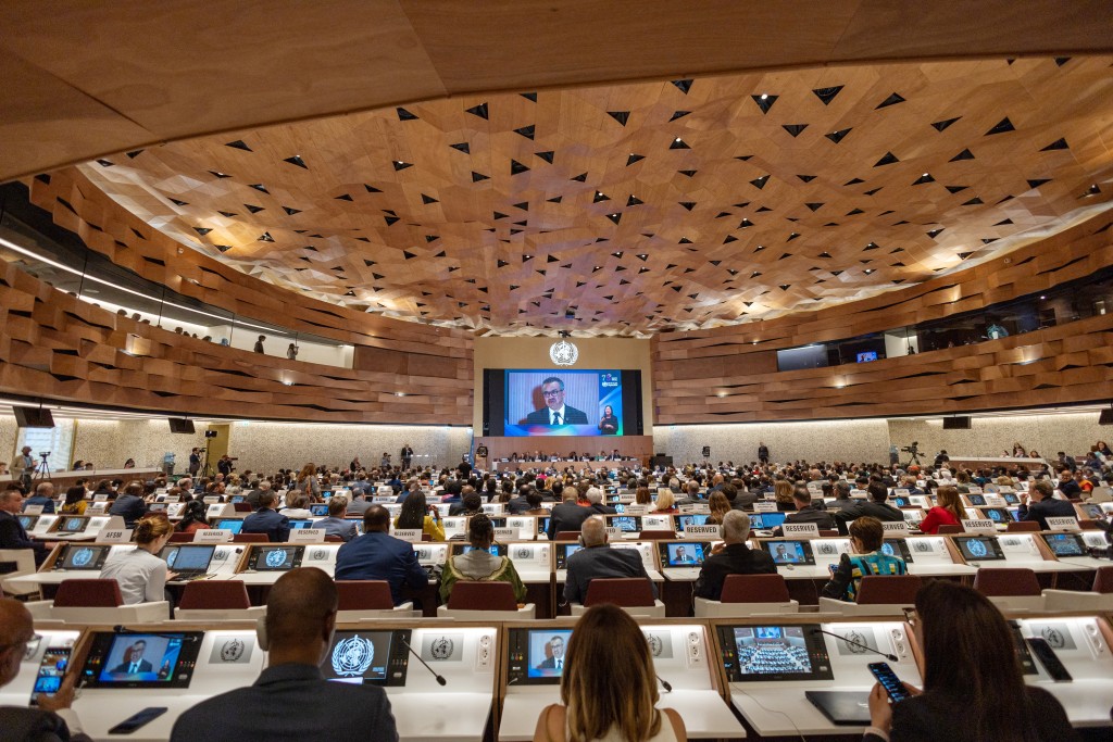 第76届世界衞生大会（WHA）21日在瑞士日内瓦开幕。REUTERS
