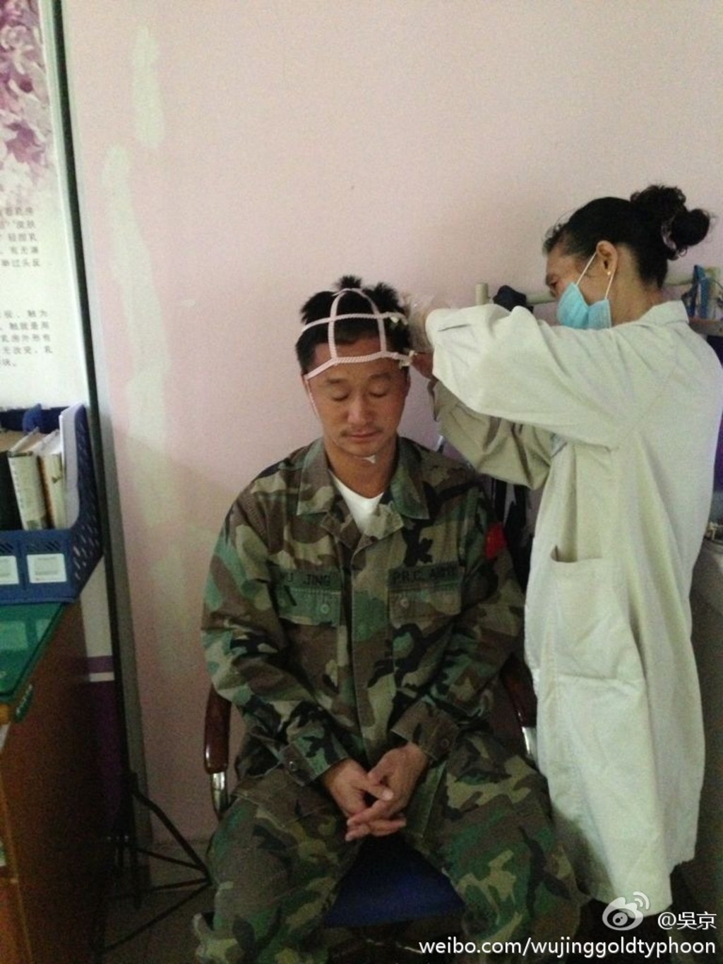 全身縫過100多針。