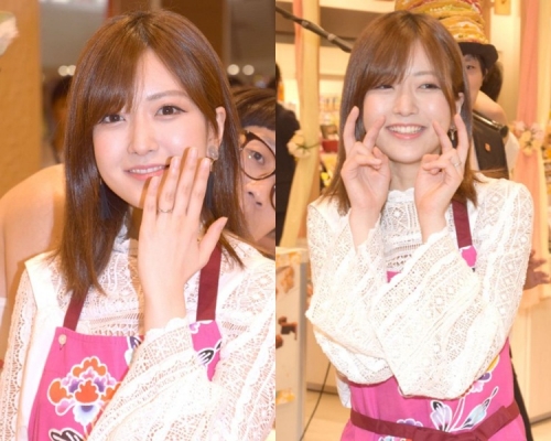 須藤凜凜花自言宿醉未醒，但新婚的她人逢喜事精神爽。