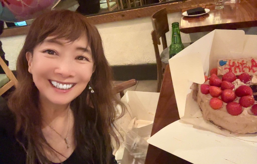 陳美齡赴美跟兩子預祝生日。 陳美齡赴美跟兩子預祝生日。