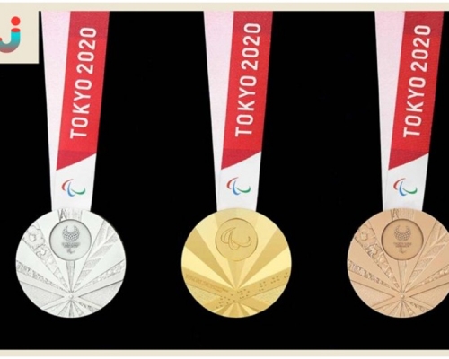 残奥奖牌被指让人联想旭日旗。网图