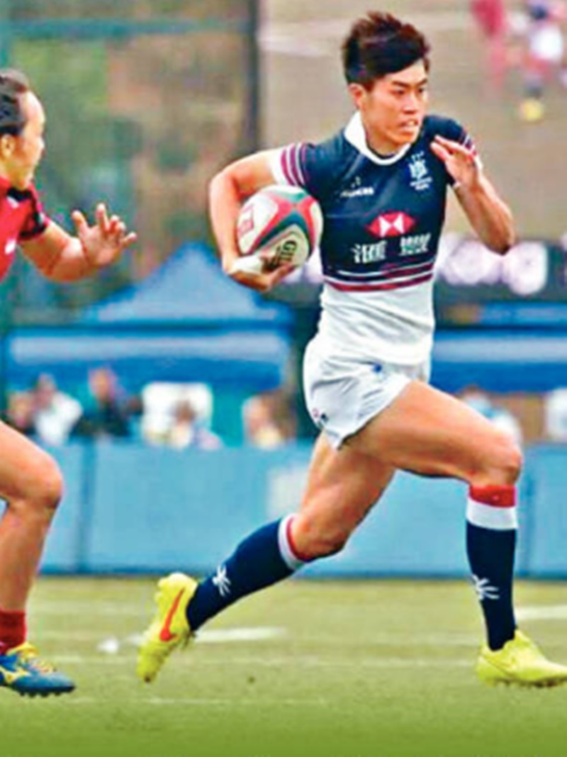 潘栢茵不時帶波達陣，有「達陣王」美譽。受訪者提供