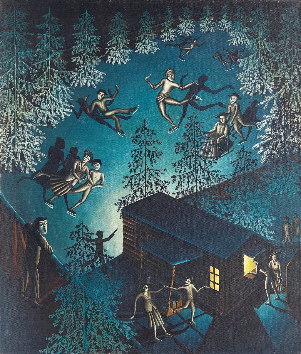 沃爾特·史畢斯《滑冰》，1922年作，估價：980,000 - 1,800,000新加坡元。