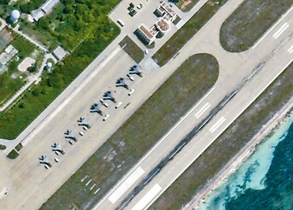 ■永興島上的戰機。