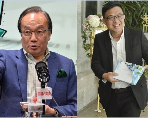 梁家傑(左)及涂謹申(右)。資料圖片
