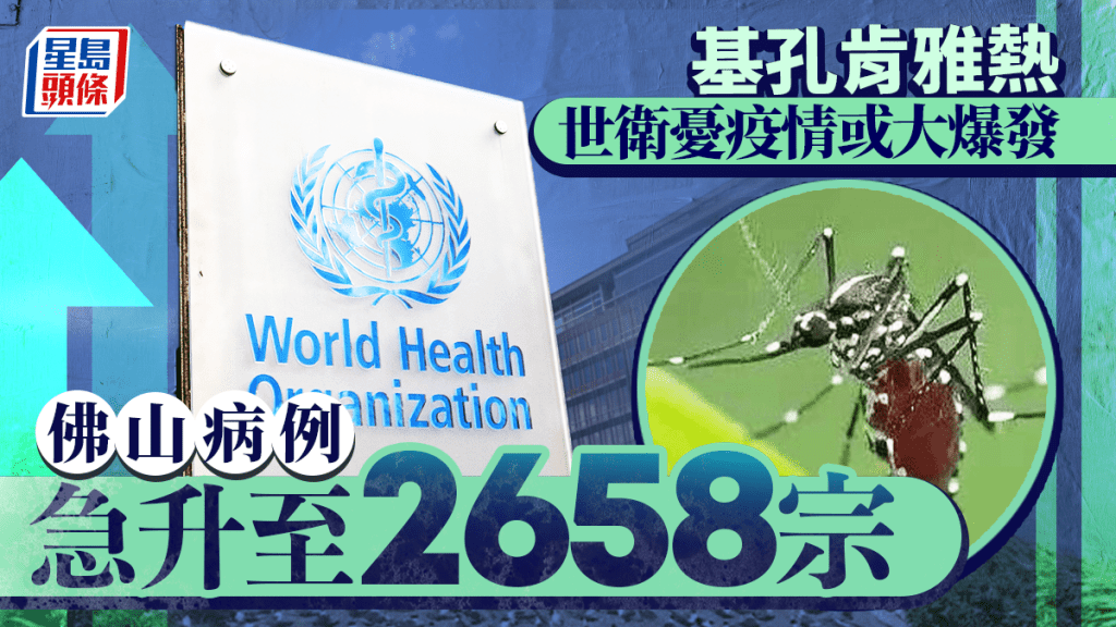 基孔肯雅熱︱世衛憂疫情或大爆發 佛山四區升至2658宗