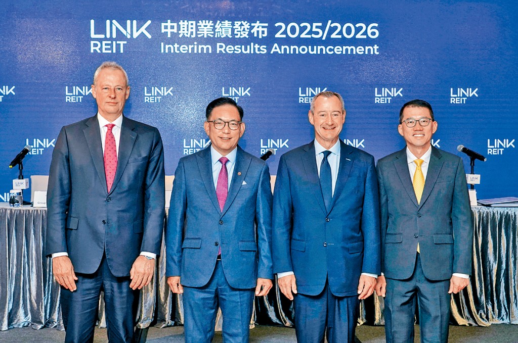 領展中期可分派總額32.83億元，按年減少5.6%。