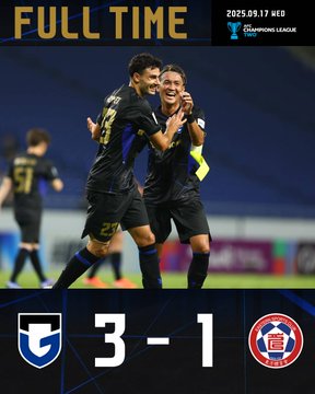 東方輸1:3，但一度追和1:1，表現有交代。大阪飛腳X圖片