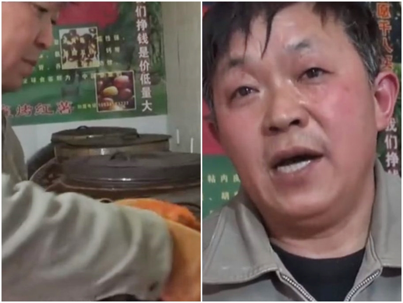 劉爸爸曾試過在一日內售出1,000多斤烤番薯,更被當地人封為「烤番薯大王」。網圖