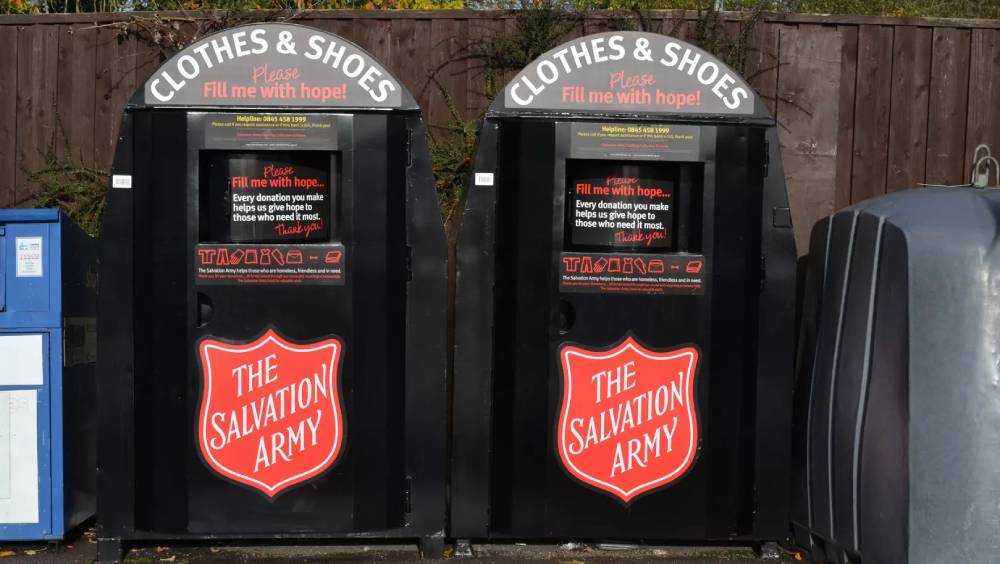旧衣回收箱（示意图）。 救世军网站