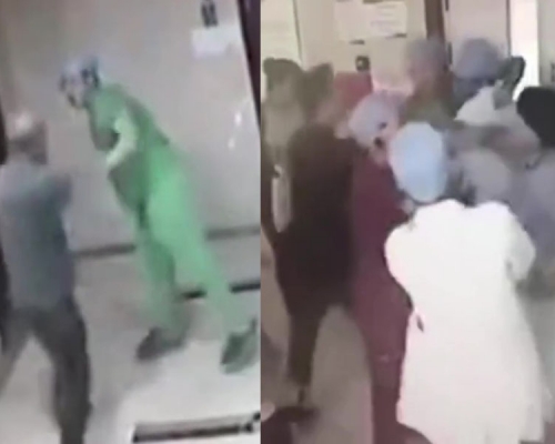 就產婦能否剖腹產問題，男子兩次毆打醫生。（網圖）