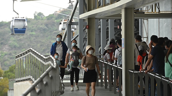 昂坪360指去年遊客數目增長八成。資料圖片