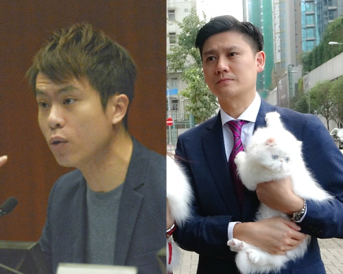 鄺俊宇（左）；譚文豪（右）。資料圖片