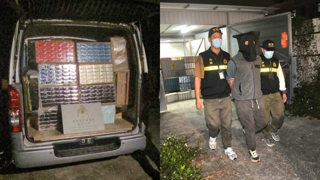 加煙稅首日元朗私煙倉趁機派貨 海關當場破獲 拘負責人檢757萬元貨