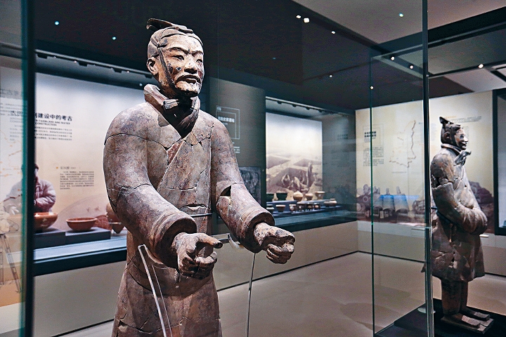 博物館展出超過五千件陝西出土文物。 （新華社資料圖片）