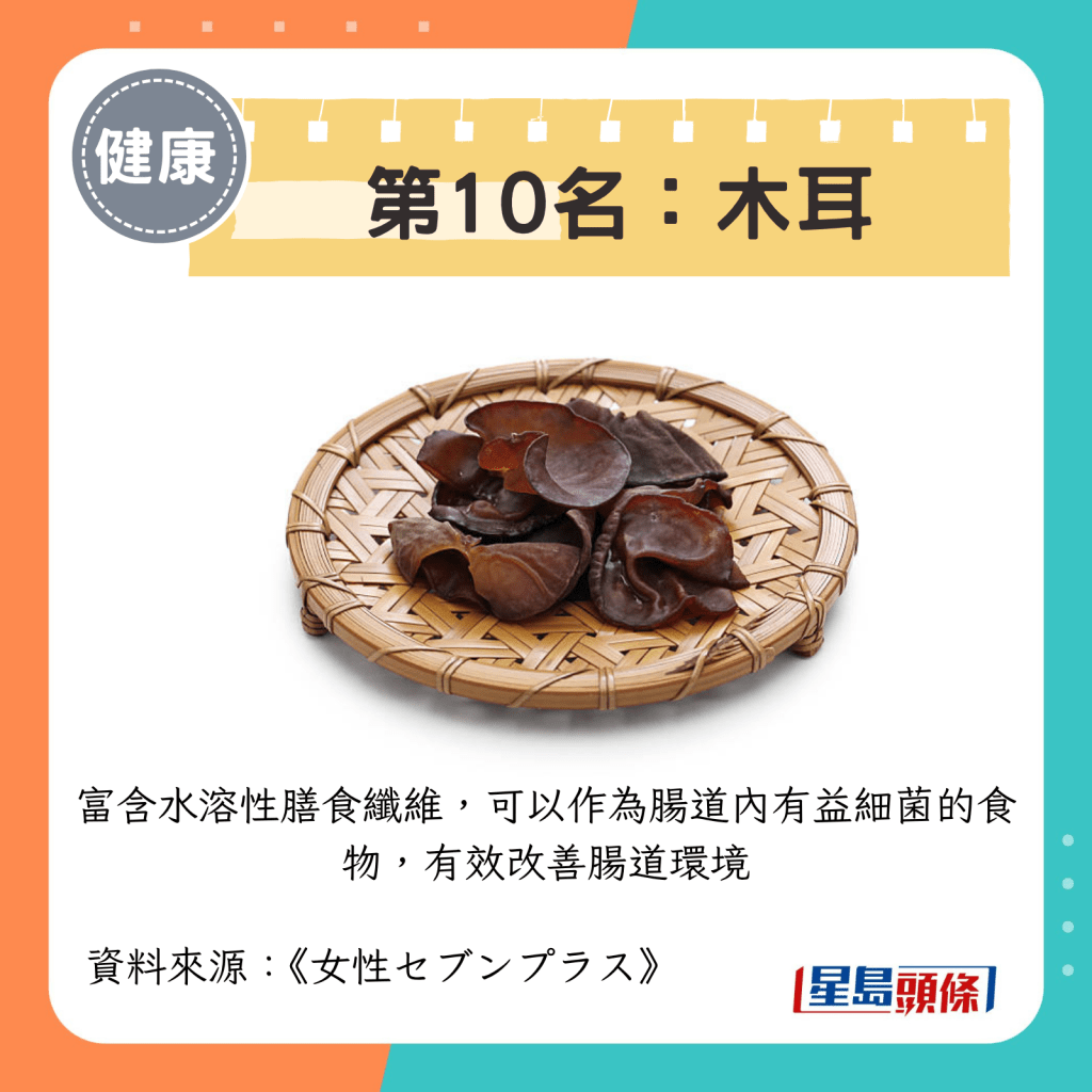 第10名：木耳