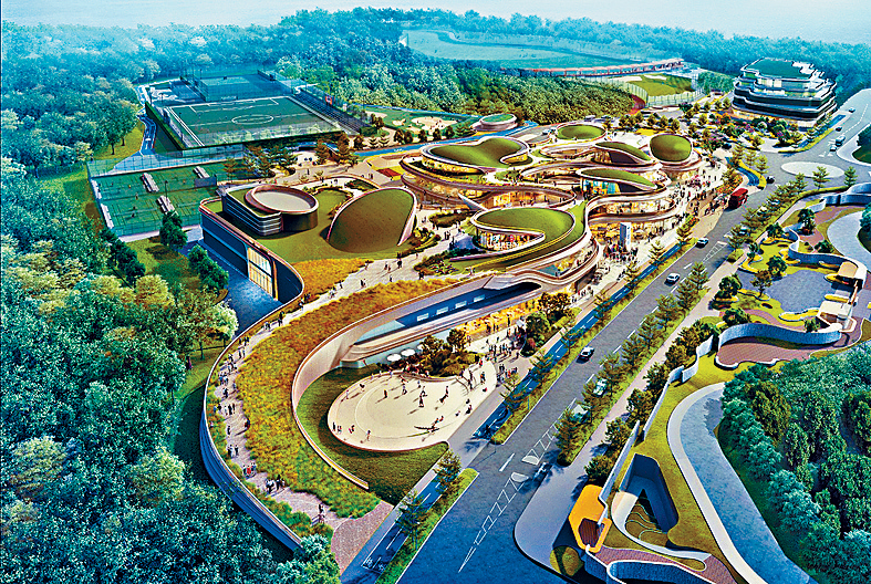 私人發展項目「西沙GO PARK」設有大型室內場館。