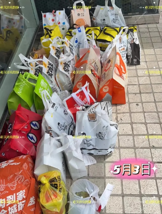 在连接香港及内地的口岸，亦会遇到不少大袋小袋，差不多都「占领」口岸