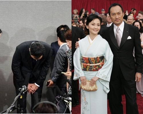 渡邊謙為出軌道歉,並謂會慢慢同老婆修補關係。