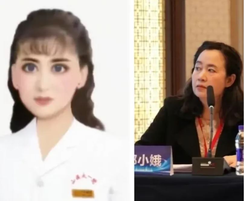 山西医科大学第一医院精神科医生郎小娥的过度P图证件相，成为全网笑点。