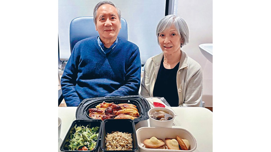 跟太太座在病房享受星級法國晚餐