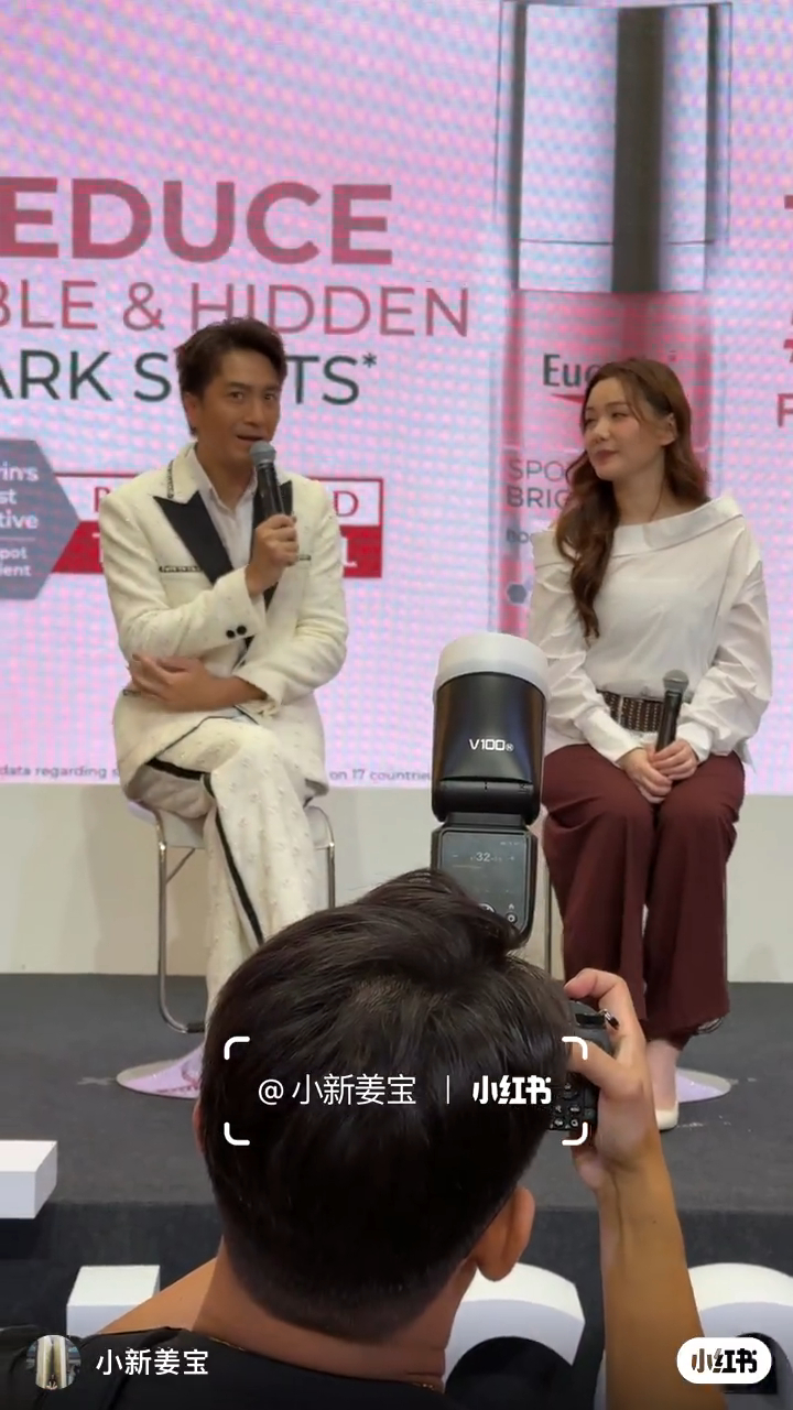 湯洛雯圓滾滾孕味極濃。 湯洛雯圓滾滾孕味極濃。