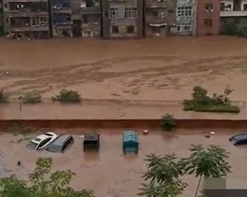 重慶市綦江嚴重水浸。網圖
