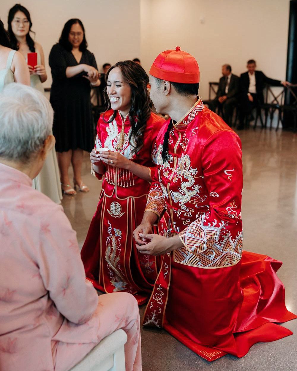 王君馨的家人去年在美國結婚。