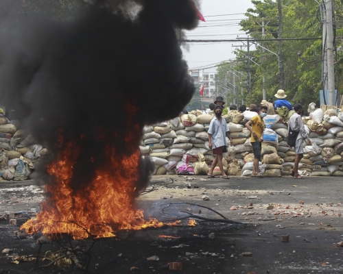 緬甸軍與民兵組織再起衝突。AP圖片