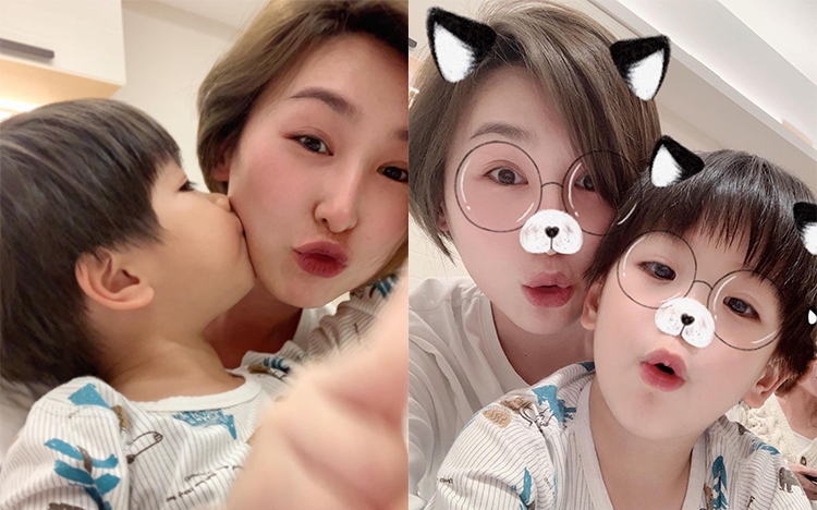 高海寧去黎諾懿屋企拜年，同小春雞係咁自拍。