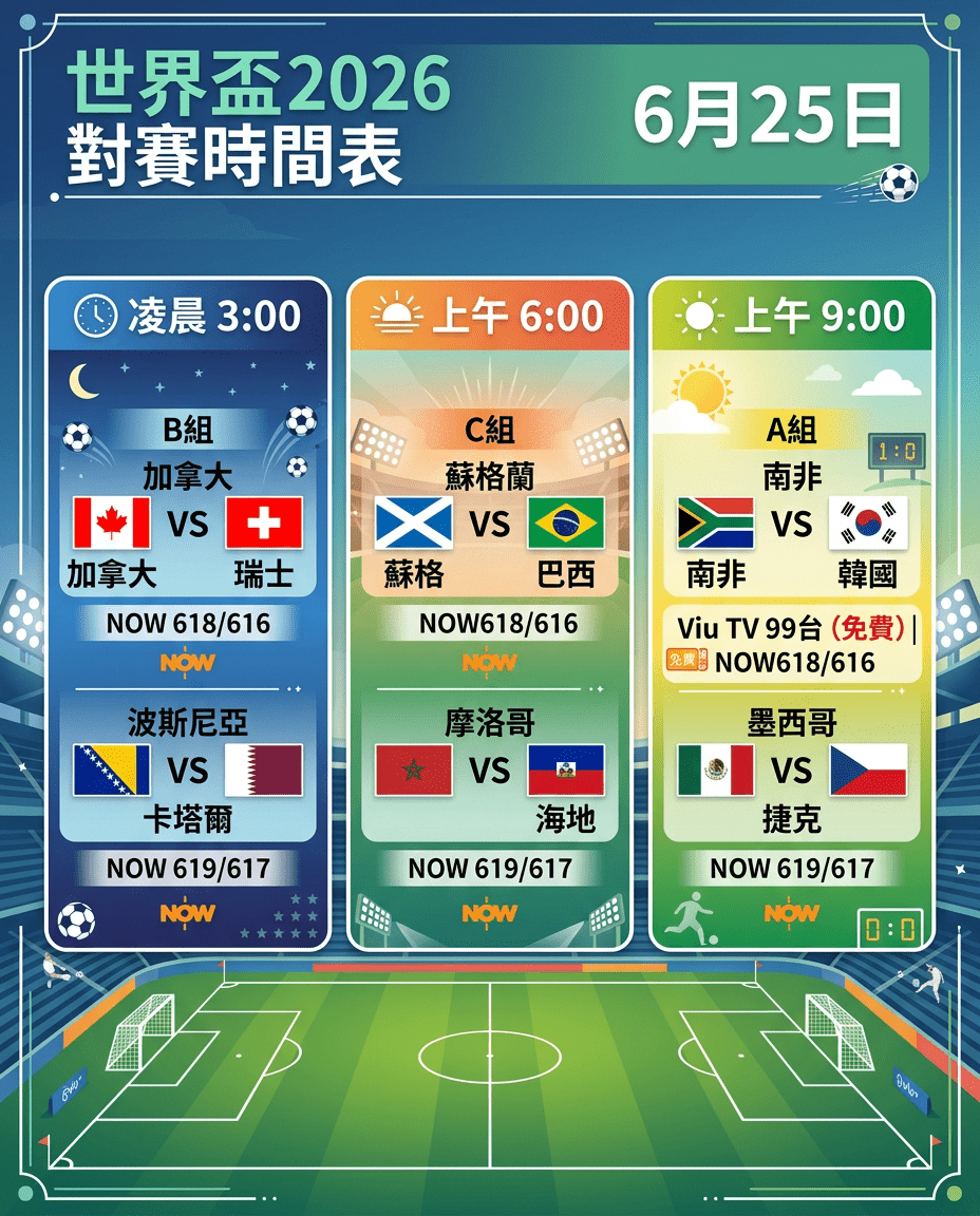 世界盃2026賽程。 世界盃2026賽程。