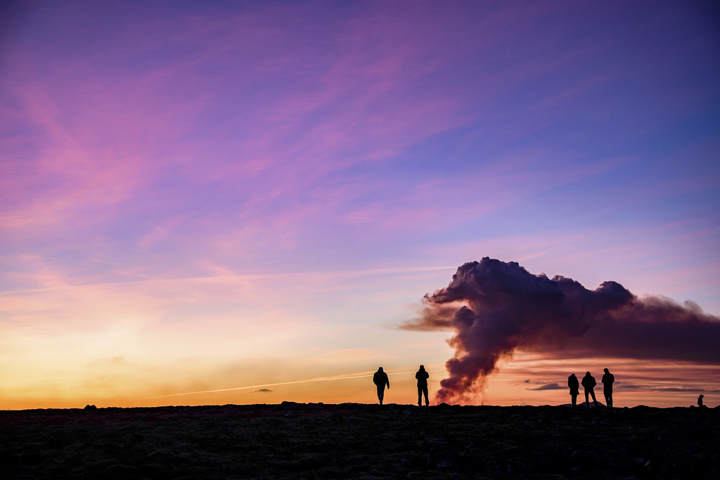 冰島一個月內再有火山爆發。美聯社