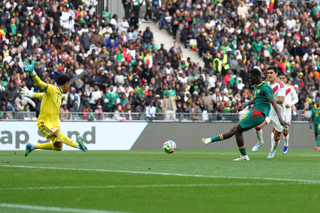 塞内加尔以2:0击败秘鲁。美联社 塞内加尔以2:0击败秘鲁。美联社