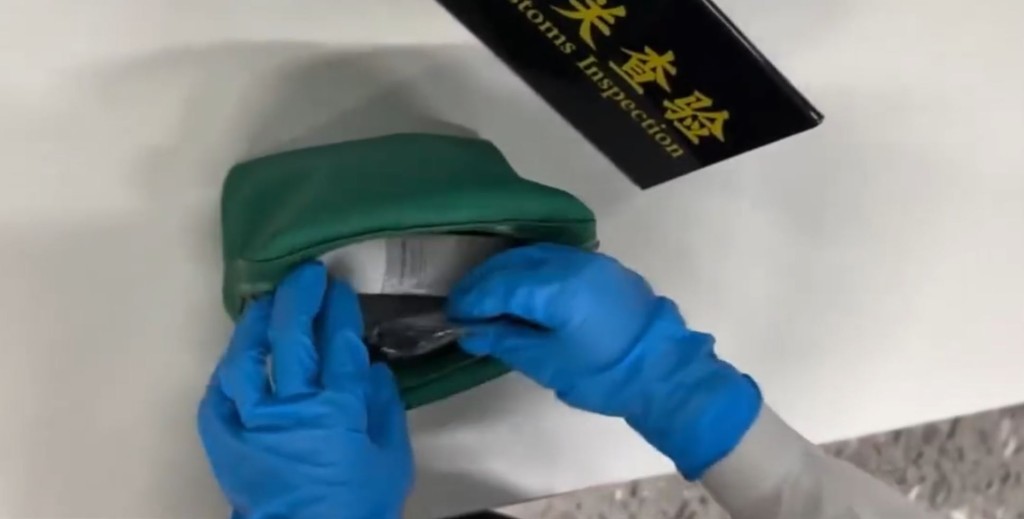 北上男在西九龙站遭海关搜出9.3克大麻。海关发布