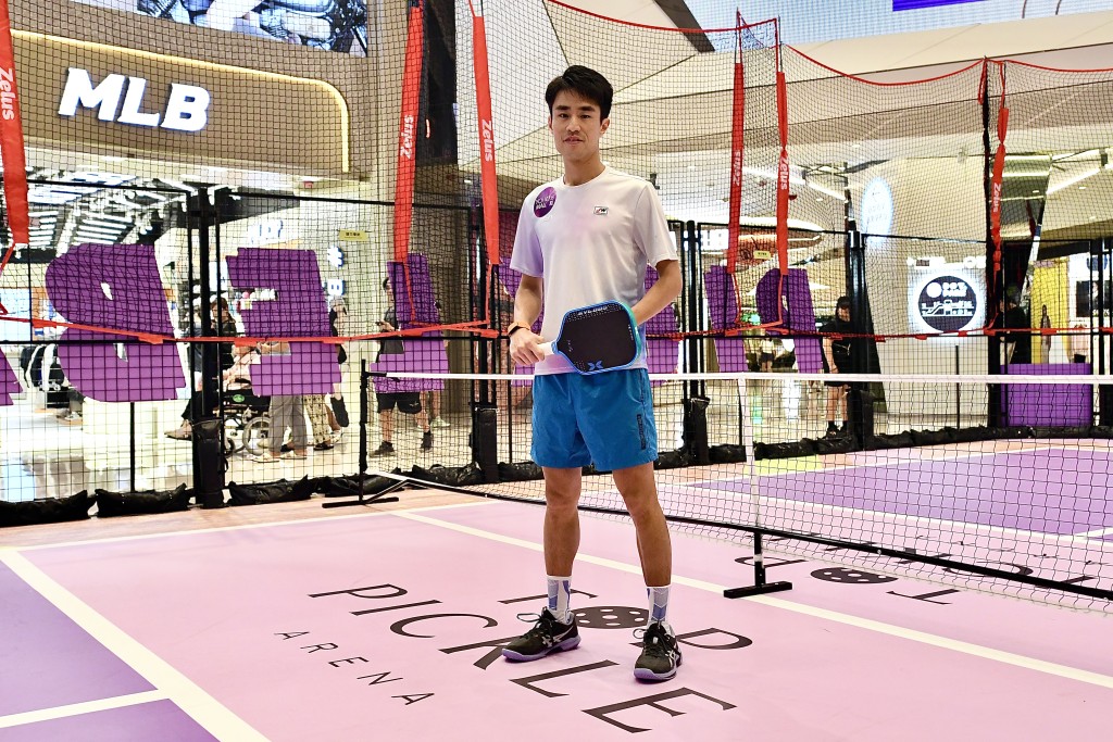 王康杰现时在男子匹克球单打世界排名第18、亚洲排名第一。杨骏尧摄 王康杰现时在男子匹克球单打世界排名第18、亚洲排名第一。杨骏尧摄