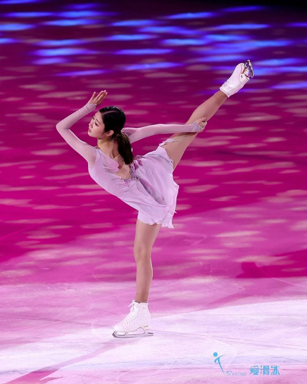 李海仁曾得2023年花滑世錦賽女單銀牌，被譽為「金研兒接班人」。（IG@happy_haein05）