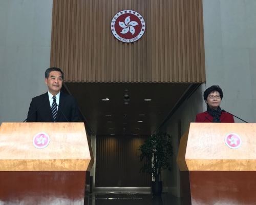 林鄭月娥感謝公務員同事協助，使昨日選舉順利進行。