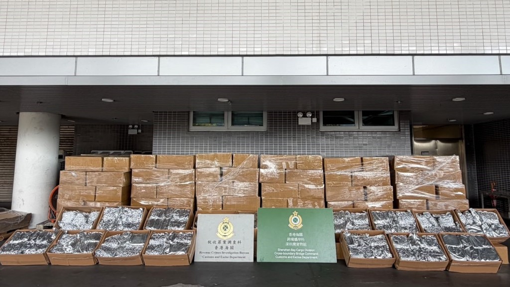 海關查深圳灣入境貨車 揭煙草假扮塑木地板 拘司機檢半億元貨