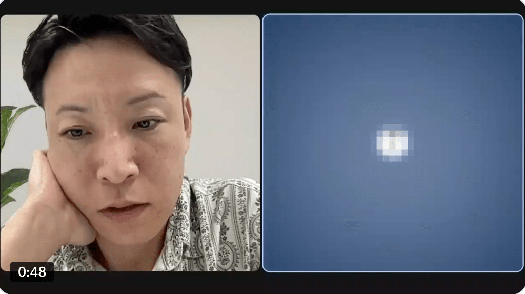 對方連線曾中斷約一秒，對方回答只是通訊延誤。