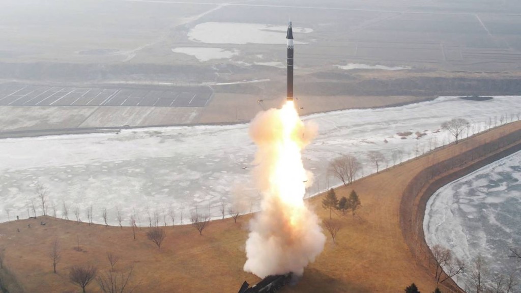 資料圖片。（朝中社）