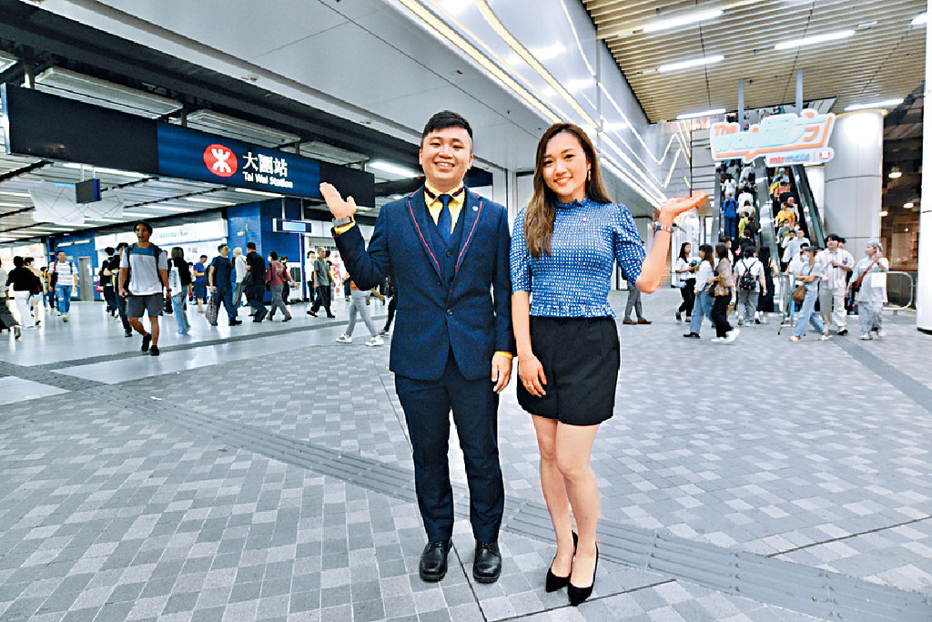 ■譚家宜（右）、黃家明（左）分享他們在計劃中的得着和職業成長故事、從中接觸和學習到不同領域的技能及知識，以及對現時工作的幫助。